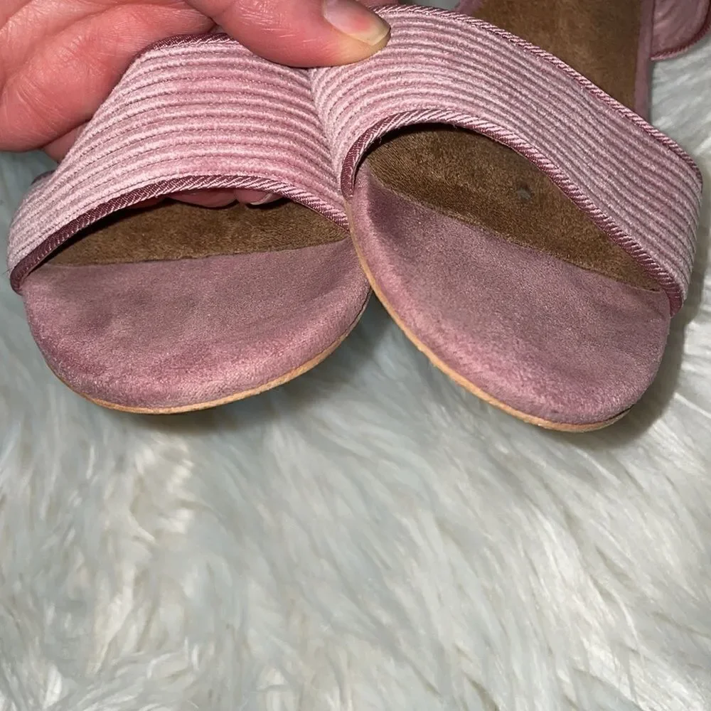 Toms Poppy Mauve Corduroy Sandals